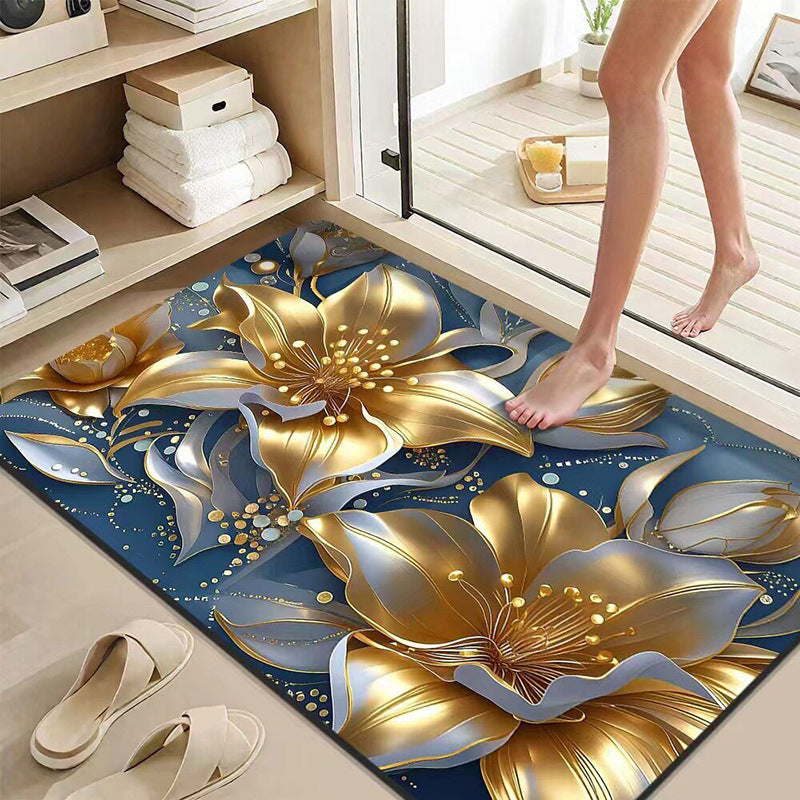 Floral Embellished Bath Mat Kalsten