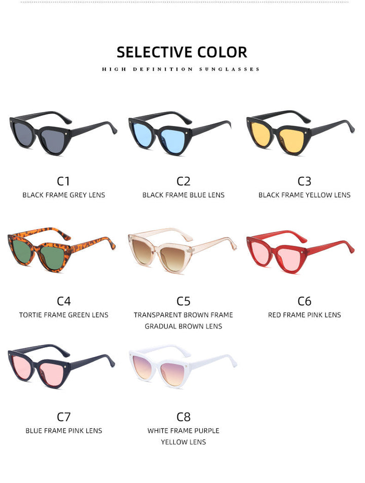 Women's Cat-Eye Sunglasses with Distinctive Animal Print Pattern Kalsten