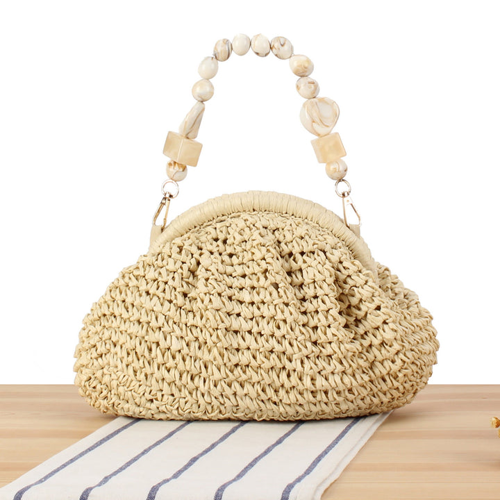 Handbag with innovative bead handle Kalsten