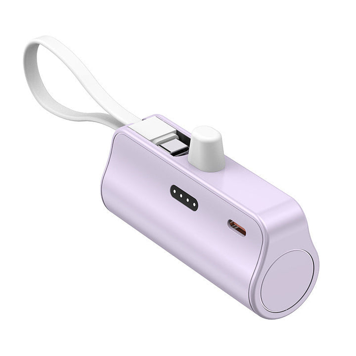 Portable power bank with integrated charging cable and compact design Kalsten