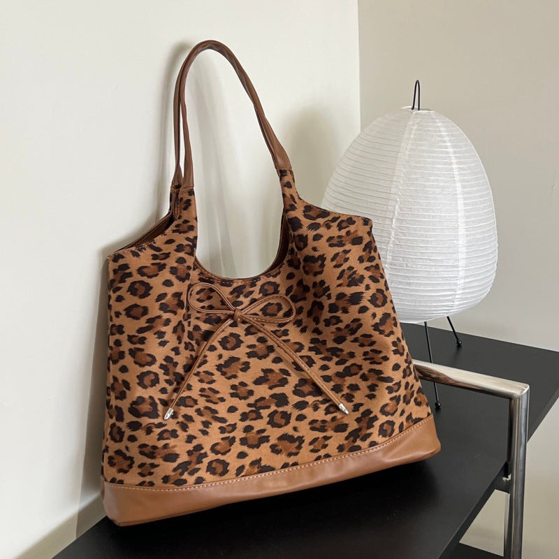Leopard Print Casual Tote Bag Kalsten