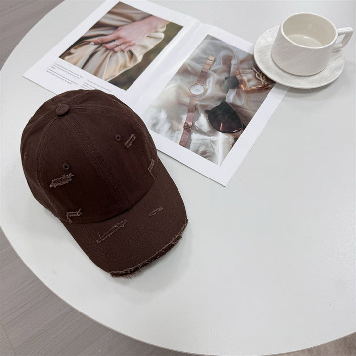 Men's Distressed Vintage-Style Baseball Cap Kalsten
