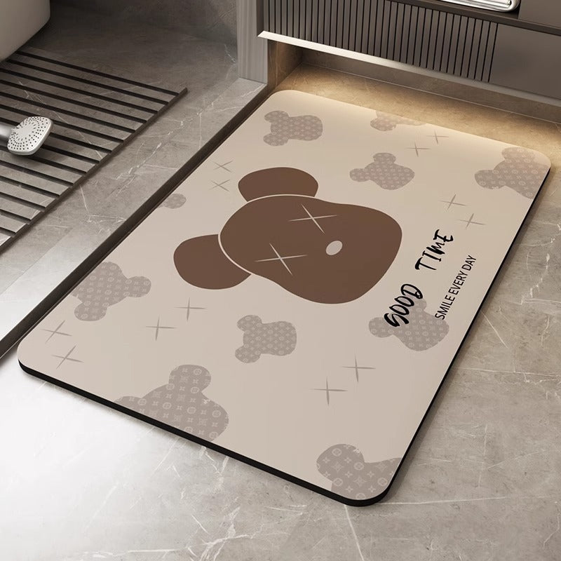 Fun Bear-Themed Bath Mat Acalora