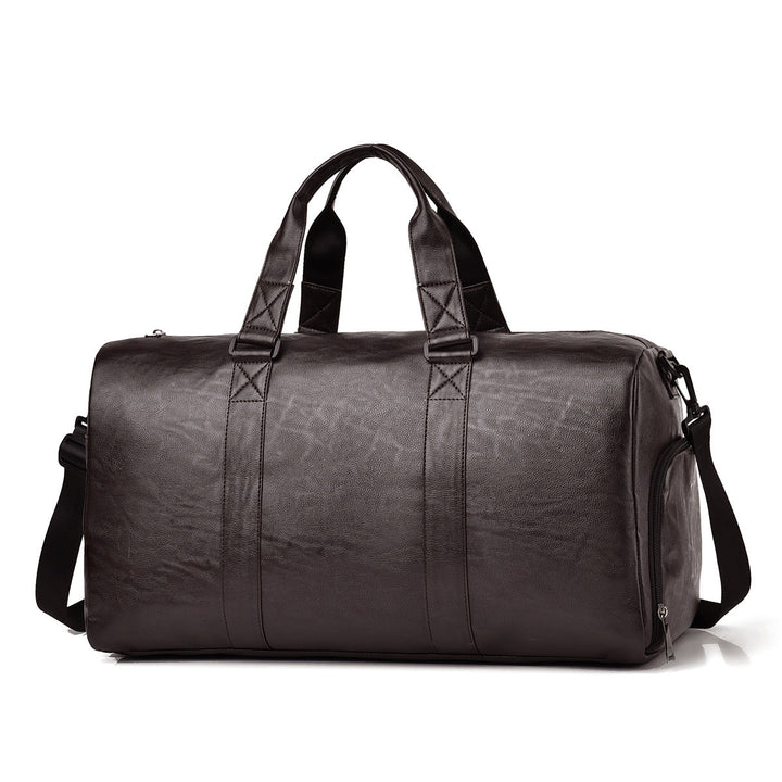 Travel bag made of high-quality leather with robust carrying handles Kalsten