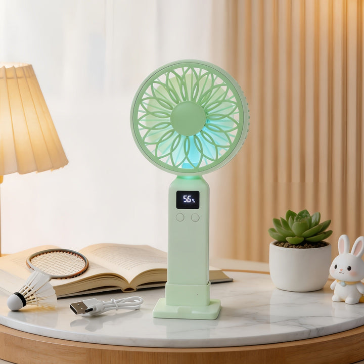 Women Portable Mini Fan with Digital Control Kalsten