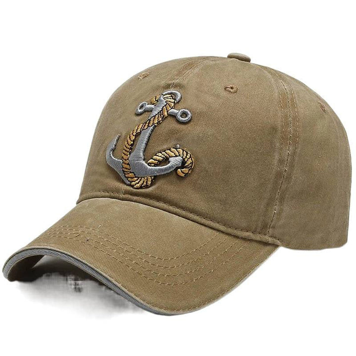 Men's Marine-Themed Embroidered Cotton Cap Kalsten