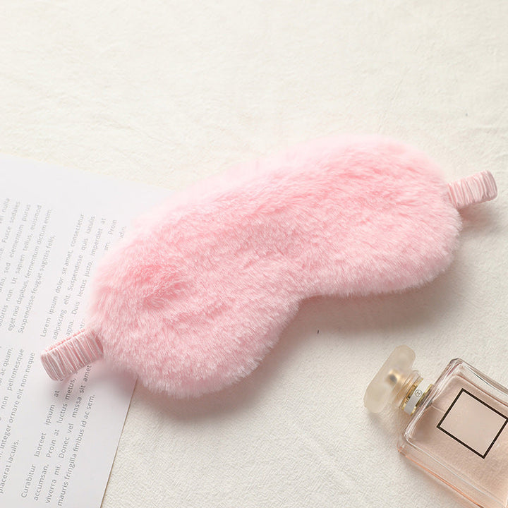 Women's soft plush sleep mask with ergonomic padding and elastic comfort band Kalsten