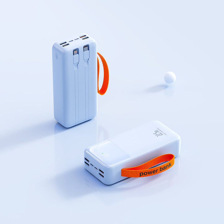 Portable power bank with integrated cable management and fast charging function Kalsten