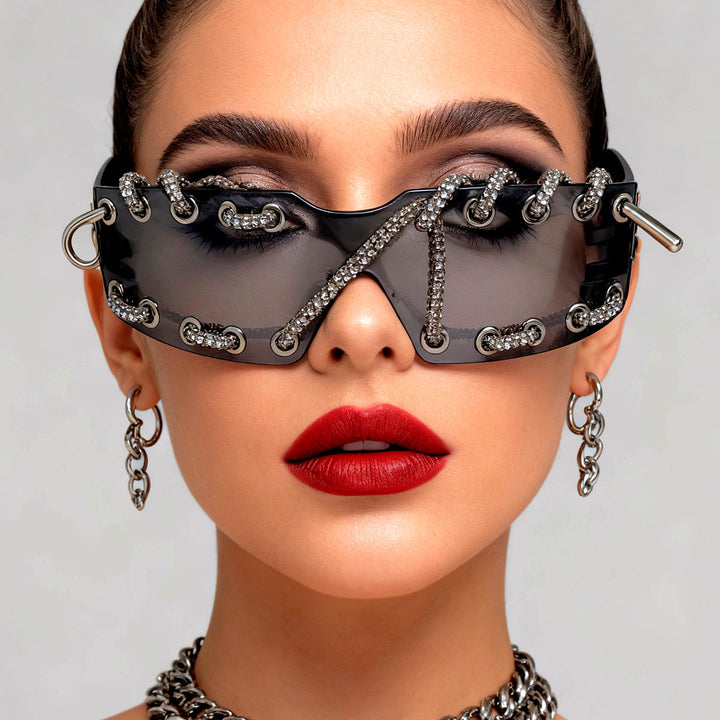 Women's sunglasses with unique lacing design Kalsten