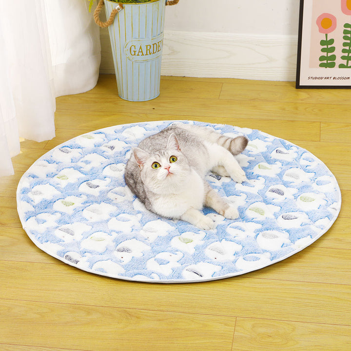 Ladies Plush Cat Bed with Non-Slip Bottom Kalsten