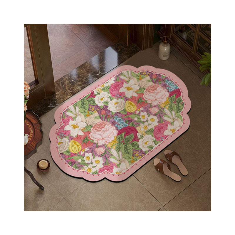 Floral Decorative Bath Mat Kalsten