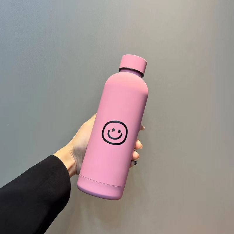 Ladies Insulated Drinking Bottle with Cheerful Smile Motif Kalsten
