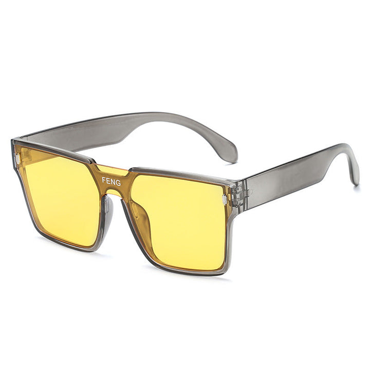 Women's fashionable square sunglasses with durable plastic frame Kalsten