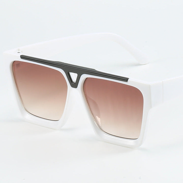 Ladies fashionable oversized sunglasses with stylish golden accent Kalsten