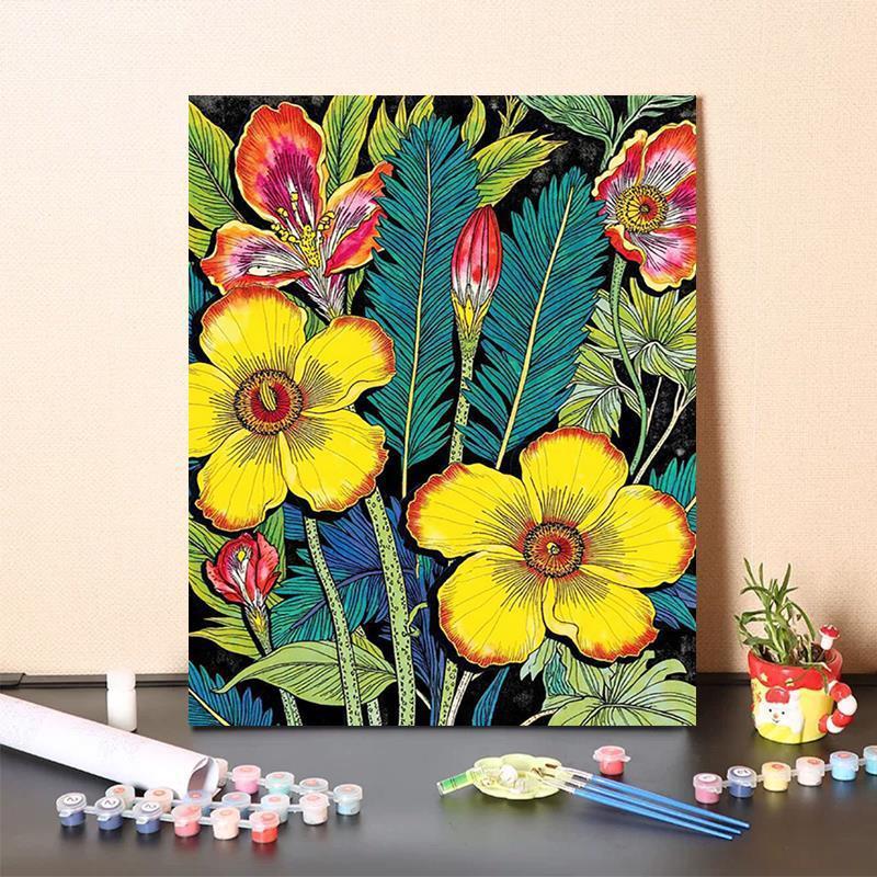 Tropical Botanical Painting Kit Kalsten