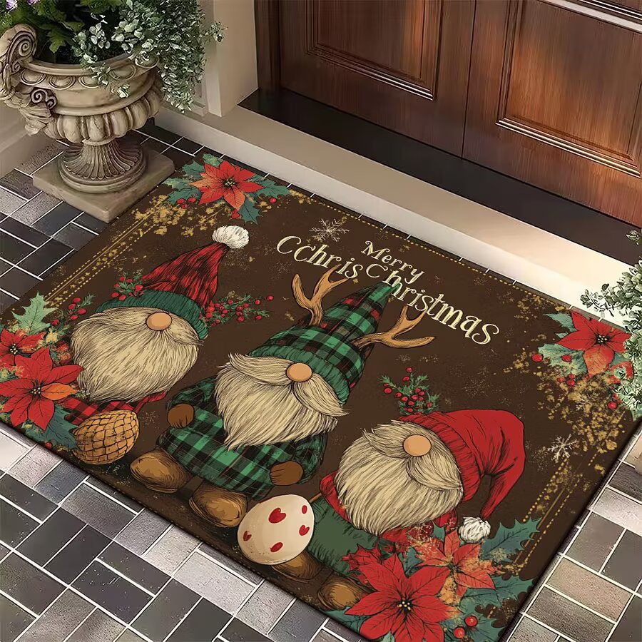 Festive Christmas Welcome Mat Acalora