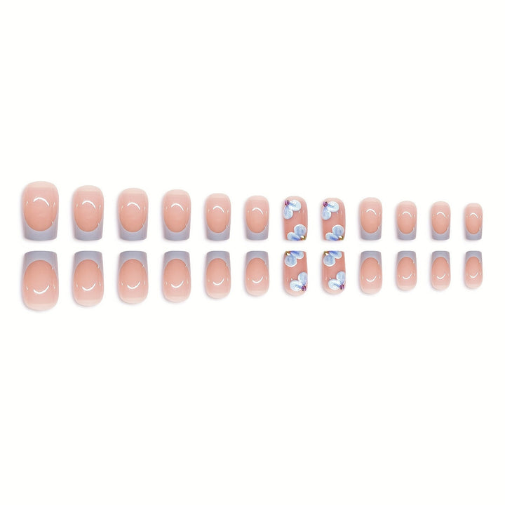 Artistic Floral Acrylic Press-On Nails Kalsten