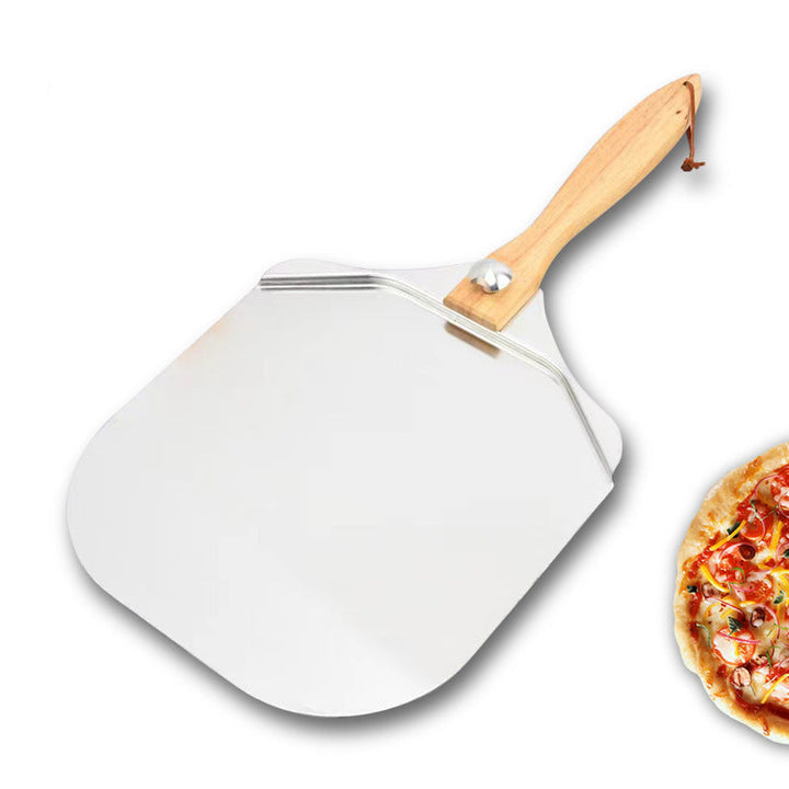 extra-large thin professional aluminum pizza peel with ergonomic wooden handle Kalsten