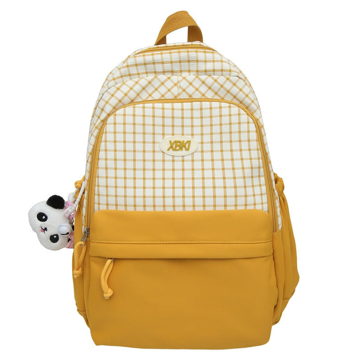 Chic Plaid Design School Backpack Kalsten