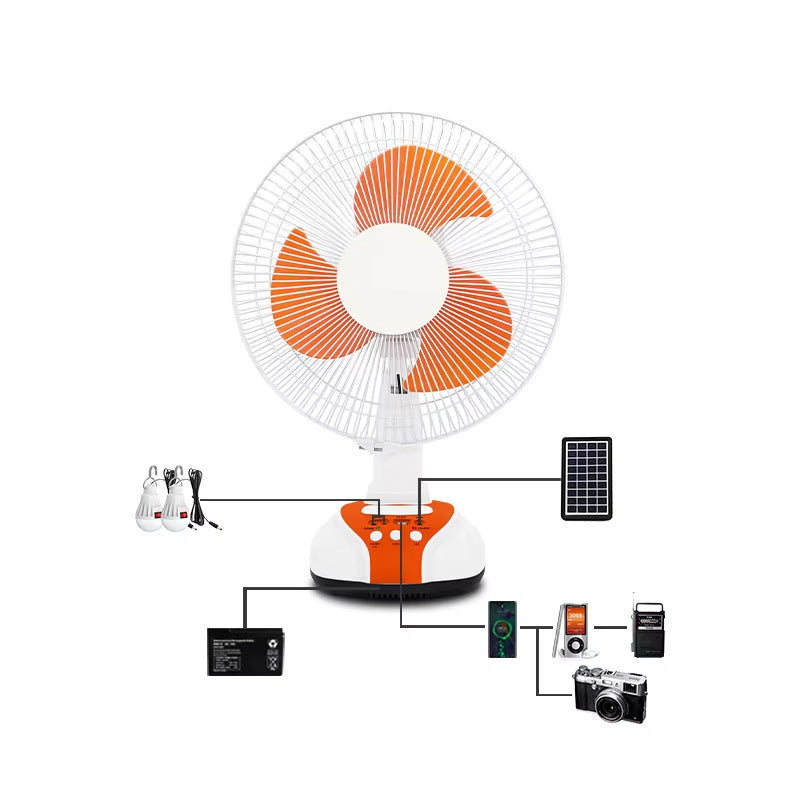 Unisex Solar-powered Table Fan Kalsten