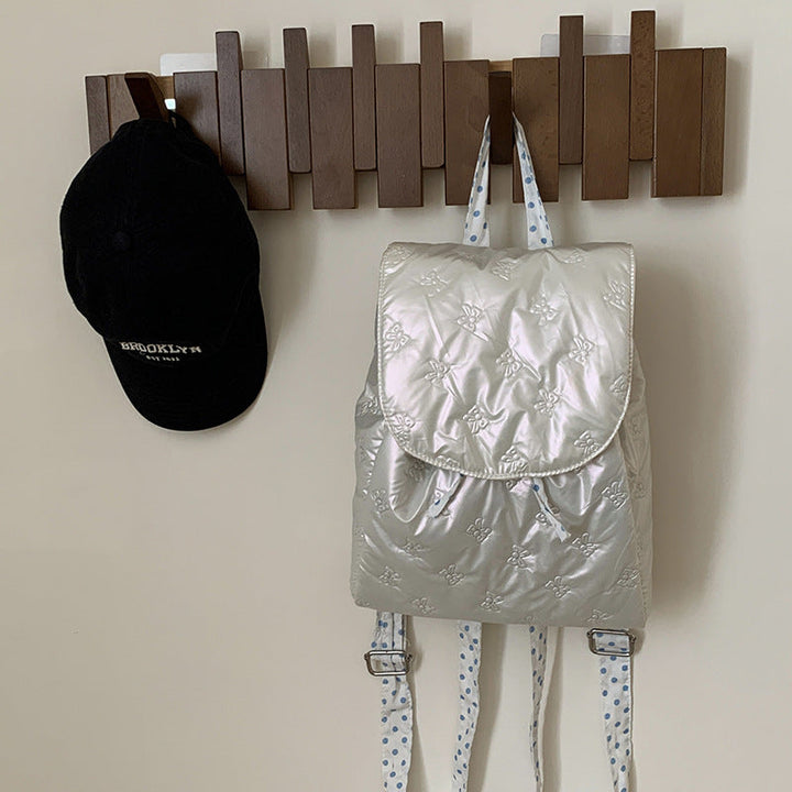 Backpack with velvet-soft upper material and elegant flap closure Kalsten