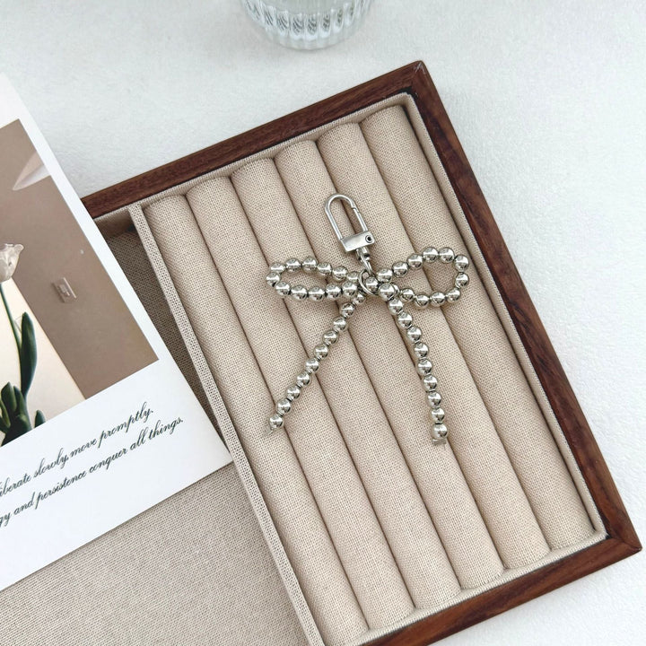 Elegant Pearl Bow Keychain Kalsten