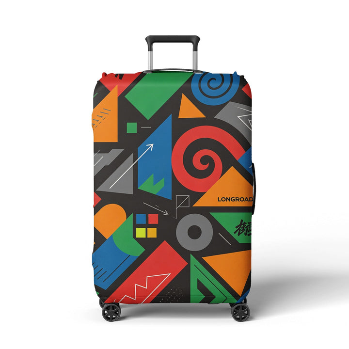 Women's suitcase cover with modern graphic design Kalsten