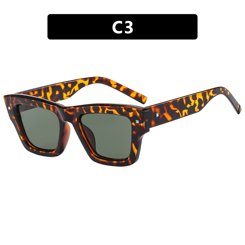 Ladies fashionable rectangular glasses with multifaceted design Kalsten