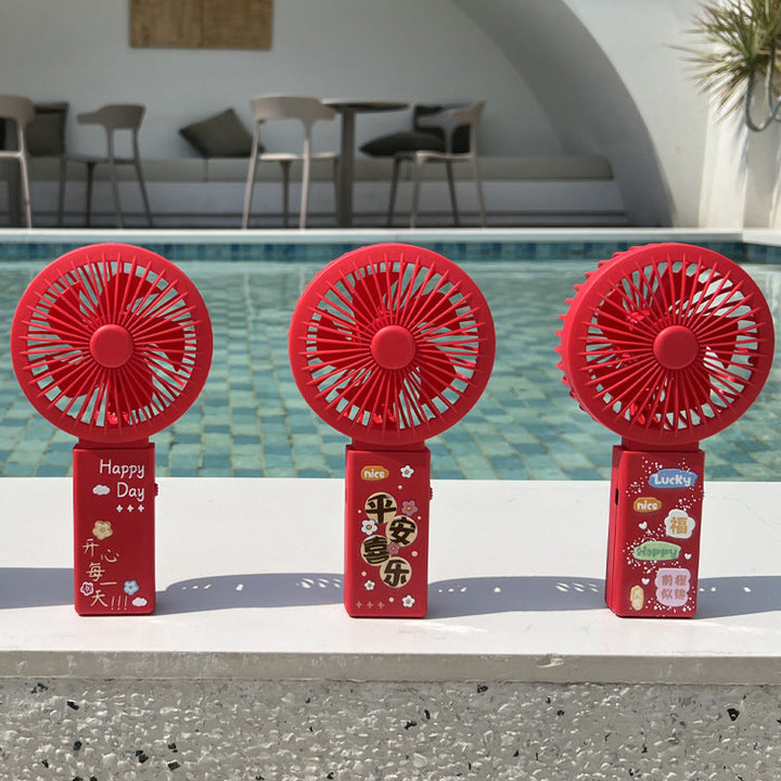 Women's Portable Mini Fan with Decorative Design Kalsten