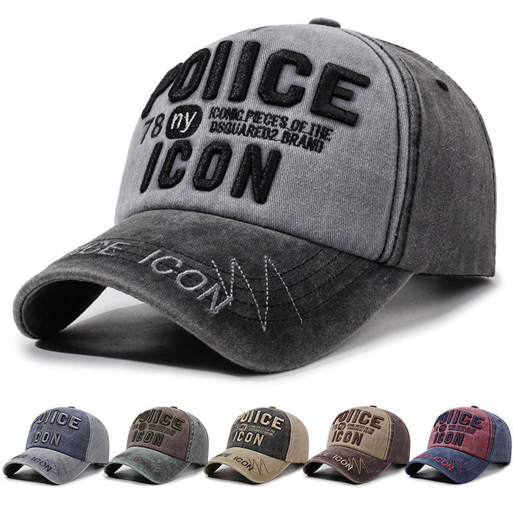 Men's Vintage-Inspired Embroidered Baseball Cap Kalsten