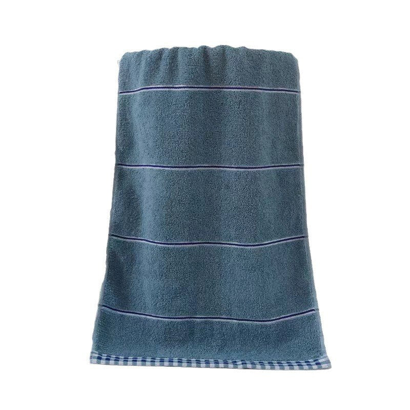 Terry Bath Towel with High-Quality Check Border Kalsten