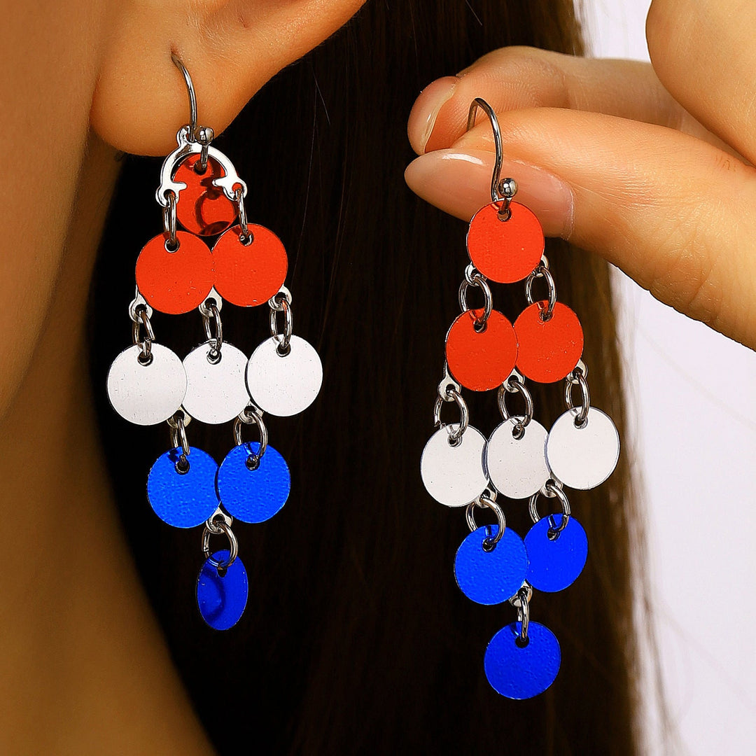 Women's unusual star-rose acrylic earrings with feather-light wearing comfort and fishhook closure Kalsten