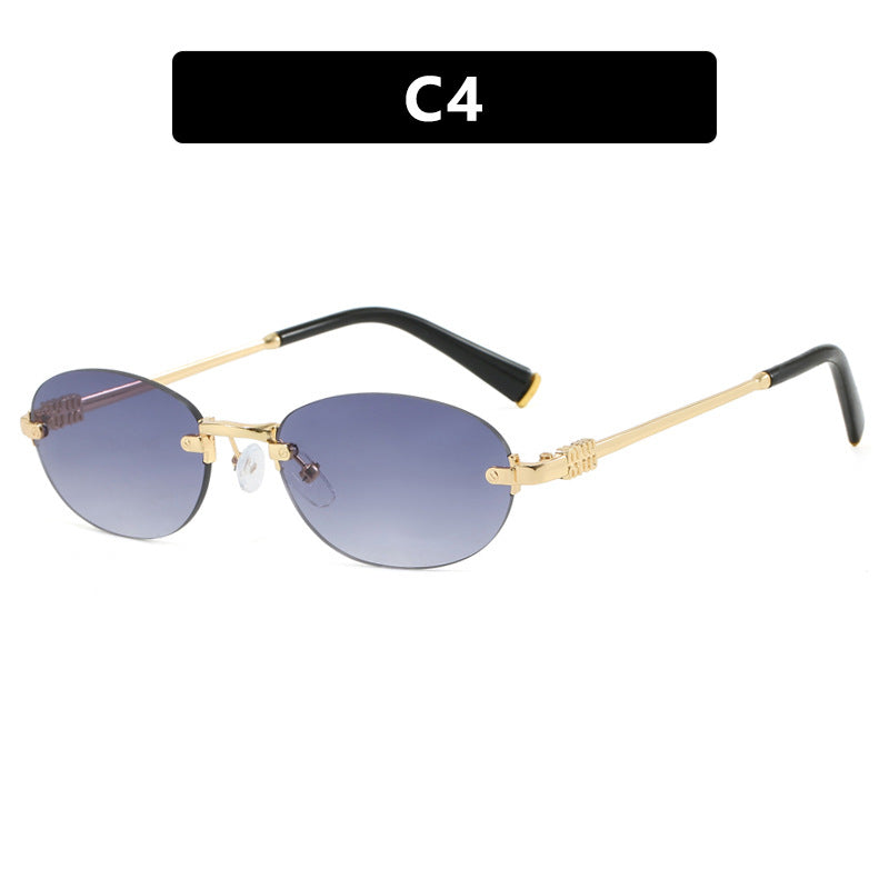 Women's fashion sunglasses with oval frame and elegant accents Kalsten