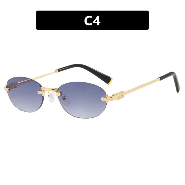 Women's fashion sunglasses with oval frame and elegant accents Kalsten