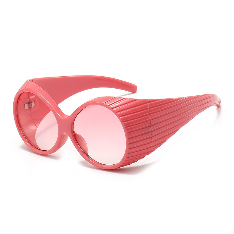 Women Oversized Cat-Eye Sunglasses with Stylish, Textured Frame Kalsten