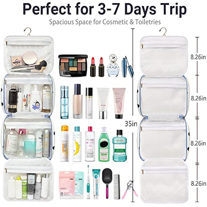 Versatile cosmetic organizer bag with detachable compartment Kalsten