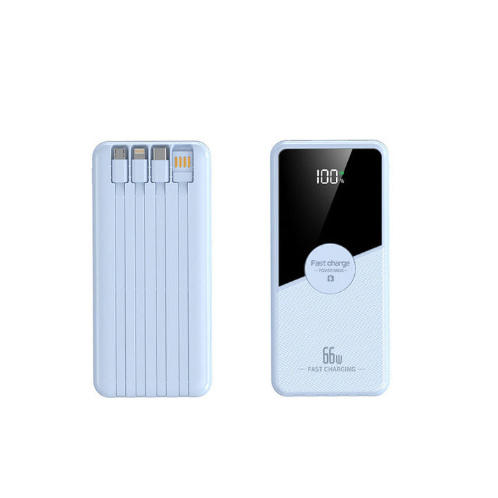 Portable power bank with integrated cables and fast charging function Kalsten
