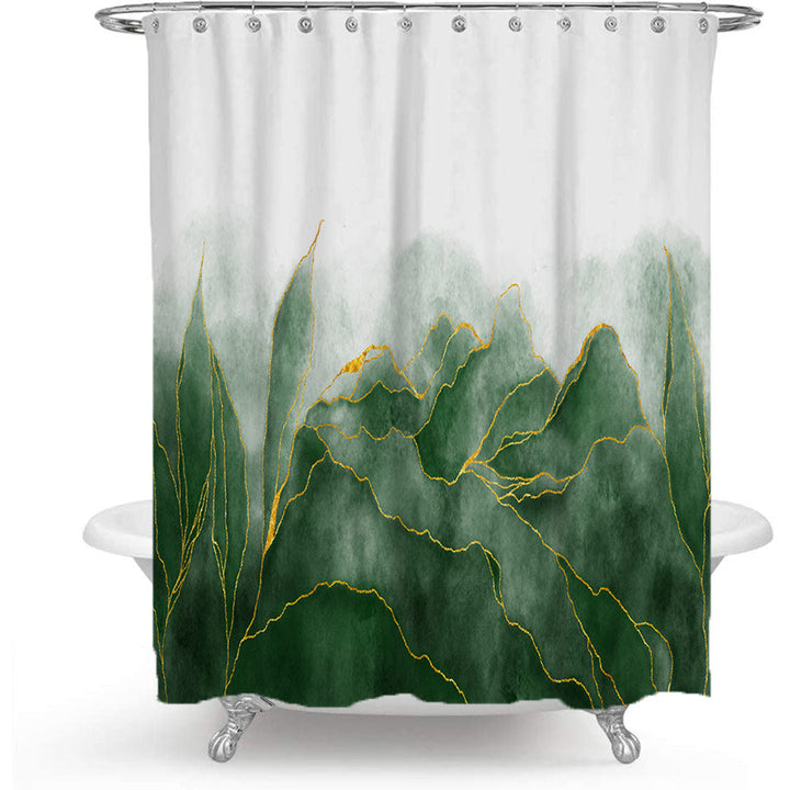 Artistic Marble Print Shower Curtain Kalsten
