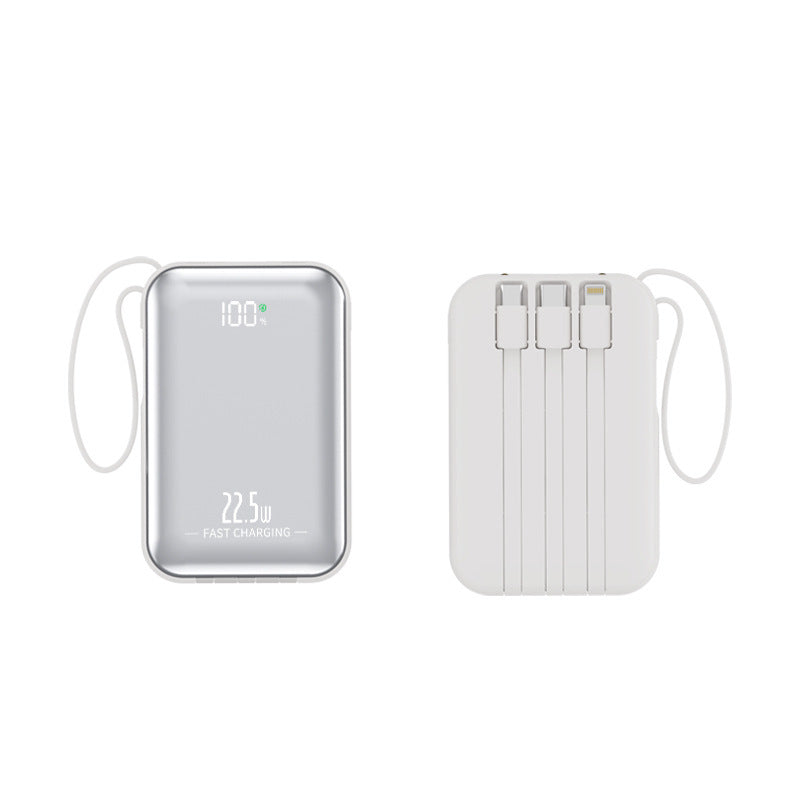 Portable power bank with fast charging and integrated cable system Kalsten