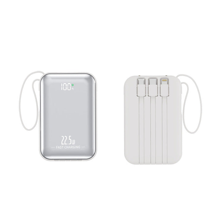 Portable power bank with fast charging and integrated cable system Kalsten