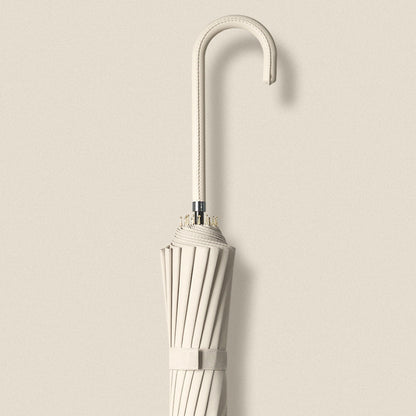 Ladies elegant umbrella with handle made of natural materials Kalsten