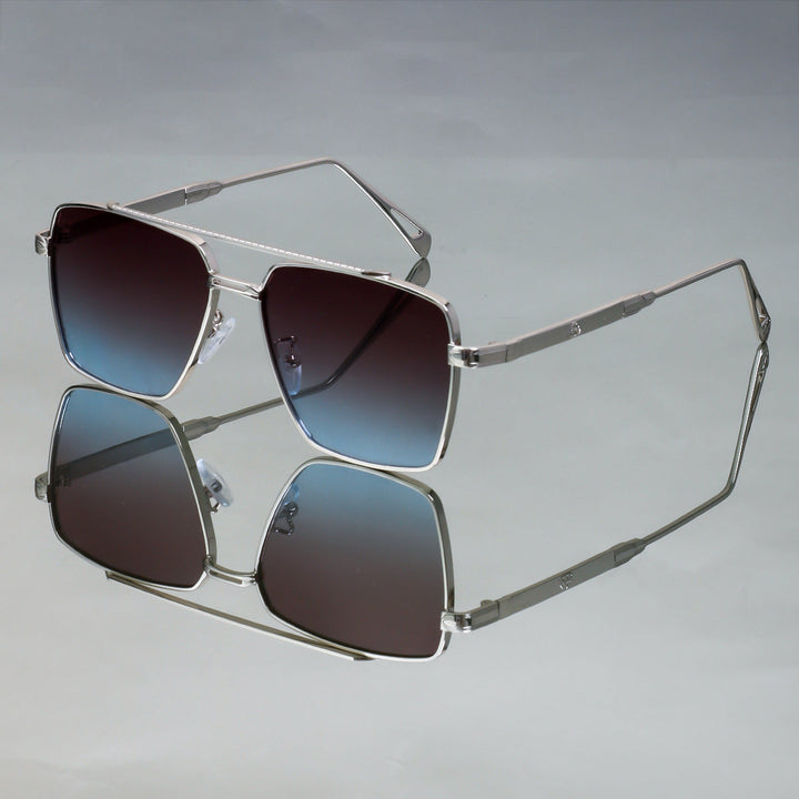 Women's oversized sunglasses with elegant metal frame Kalsten