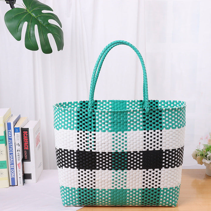 Colorful and Handmade Woven Market Bag Kalsten