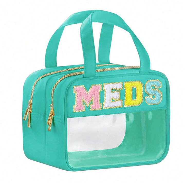 Transparent cosmetic organizer bag with double zipper Kalsten