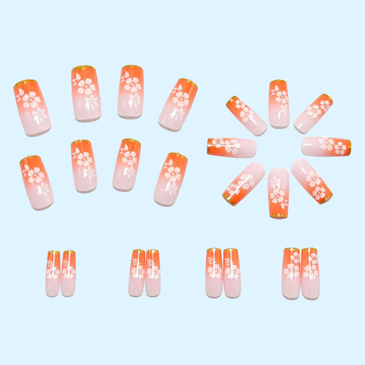 High-quality artificial nails with floral accents Kalsten