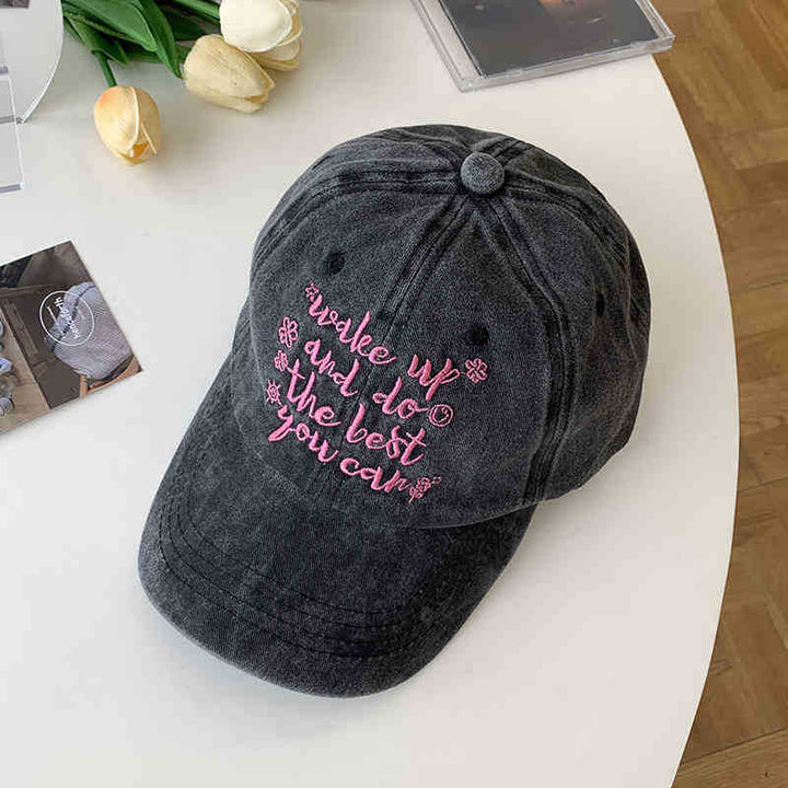 Women's Motivational Embroidered Cap Kalsten
