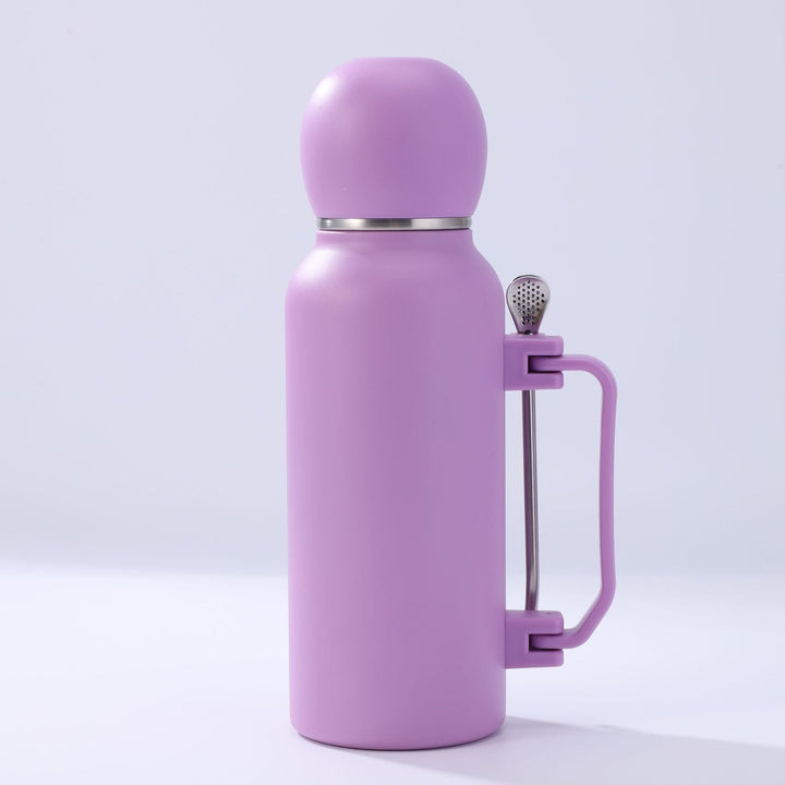 Women practical insulated bottle with integrated tea strainer Kalsten