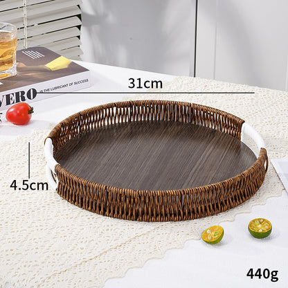 Decorative Woven Serving Tray Acalora