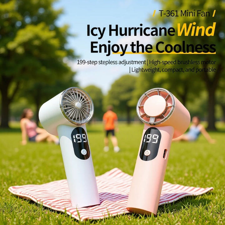 Unisex High-Performance Rechargeable Handheld Fan Kalsten