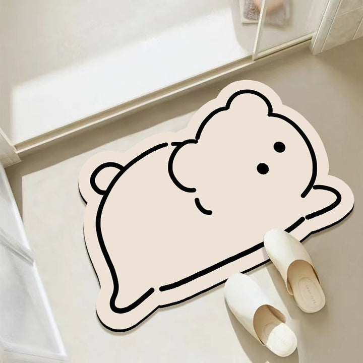 Cartoon Sheep-Themed Area Rug